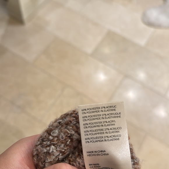 Free people brown snowflake sweater size smalll crop soft EUC - Picture 10 of 11